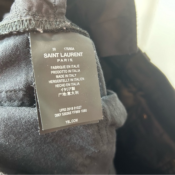 Saint Laurent Straight Jeans in Carbon Denim size 30 - Picture 9 of 10